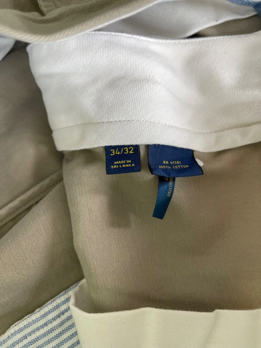 Polo Ralph Lauren Chino Pants Khaki Classic Fit Mens Size 34x32 NWT - Picture 11 of 12